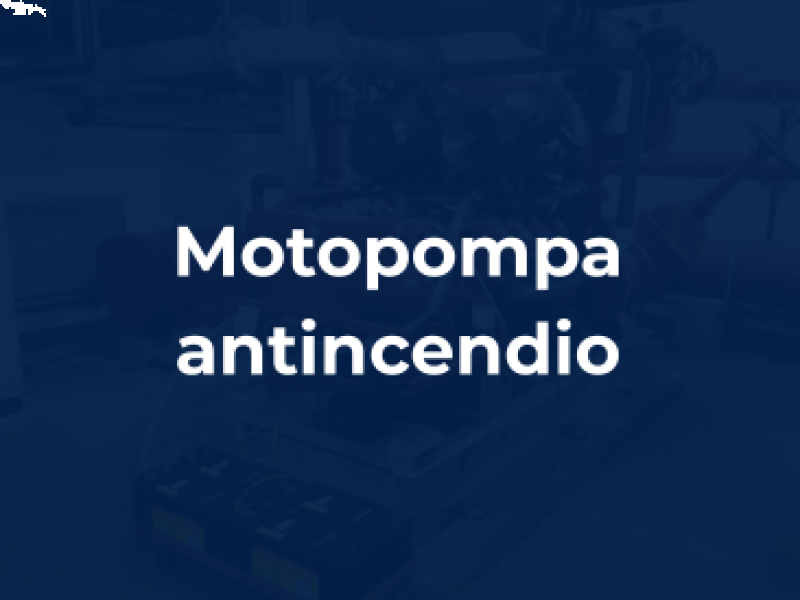 Motopompa antincendio