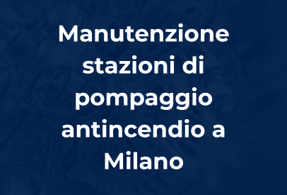 manutenzione pompe antincendio a Piacenza